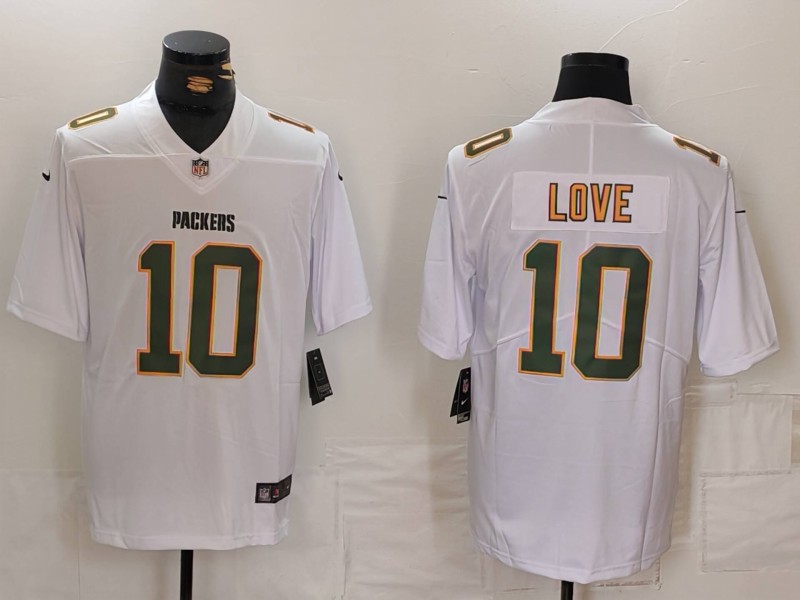 2024 Men Green Bay Packers #10 Jordan Love Nike White Player Game NFL Jersey